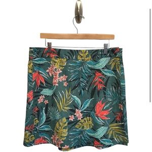 Ripskirt Vintage Bali Jungle Rip Skirt Green Botanical Length 2 Size L